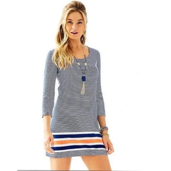 Lilly Pulitzer Striped Nautical Beacon Women's‎ Dress Resort Wear Preppy Size XS - Picture 1 of 7
